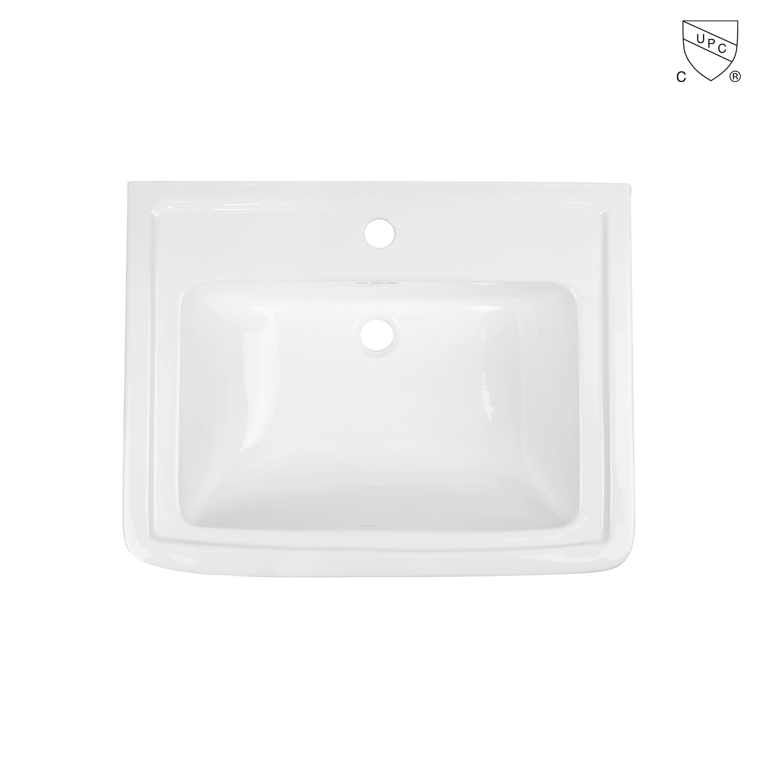 67cm premium quality white ceramic pedestal sink with overflow mb-2072, bathroom sink made by meilong ceramics company